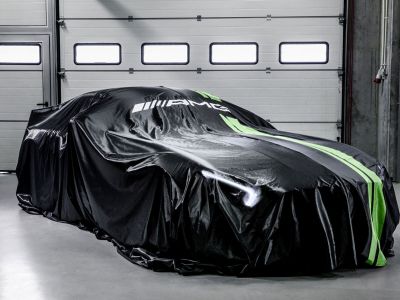 Housse d'intérieur AMG noir avec bandes Vert