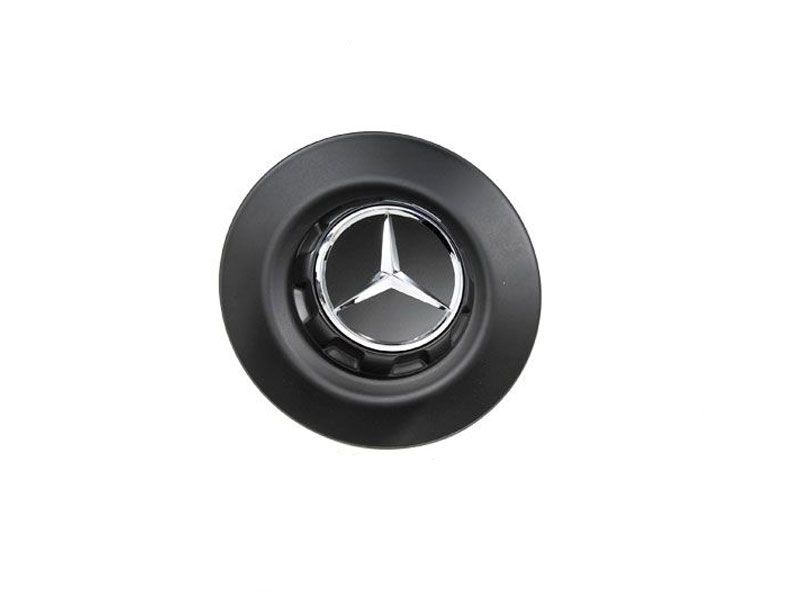 Lot de 4 Cache Moyeu Noir Brillant 75mm Pour Mercedes Logo Emblème Jante  Centre De Roue - Équipement auto