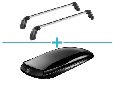590L Coffre de Toit Noir Mercedes XL + Barres de toit OFFERTES