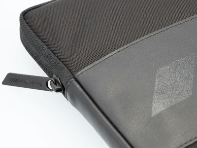 Etui noir en cuir de vachette AMG pour ordinateurs portables jusqu’à 13 pouces