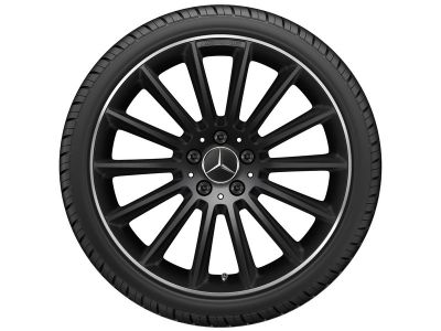 Jante AMG GLA X156 - 8 J x 19 pouces ET 43,5 - 5 branches Naturel Brillant