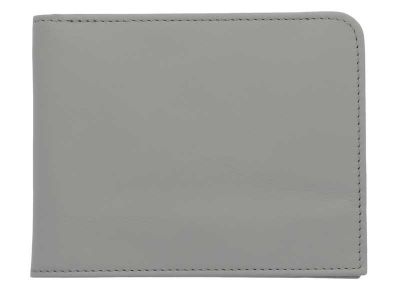 Porte-monnaie en cuir de vachette en argent Mercedes