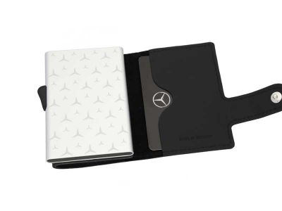 Mini-porte-monnaie noir en Cuir de vachette Mercedes-Benz