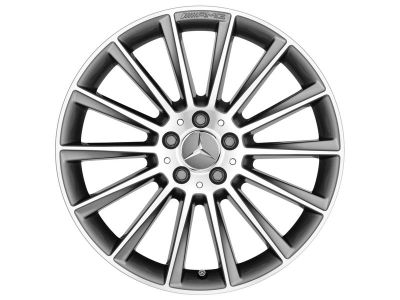 Jante AMG GLA W156 - 7 J x 18 pouces ET 46 - Finition naturel brillant gris titane