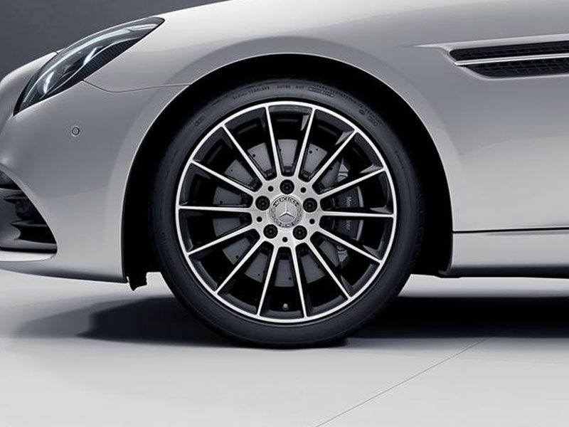 Jante AMG SLK SLC W172 - 8 J x 18 pouces ET 43 - Essieu Avant - Finition naturel brillant gris titane