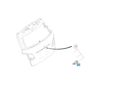 Éclairage plaque immatriculation Classe B W246 Mercedes-Benz