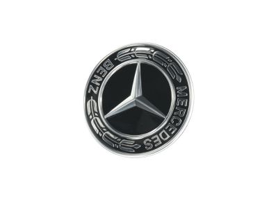 Logo Etoile Emblème de capot - Noir - CLA 118 Mercedes-Benz 