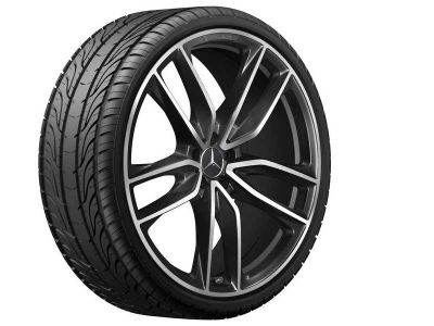 Jante AMG GLS  W167 -  5 doubles branches- Noir- 23 pouces