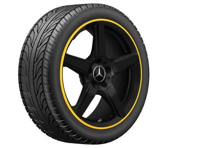 Jante AMG SLK SLC W172 -  5 branches - 18 pouces - Essieu Avant - Noir mat