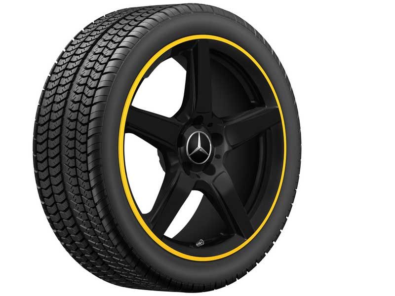 Jante AMG SLK SLC W172 -  5 branches - 18 pouces - Essieu Avant - Noir mat