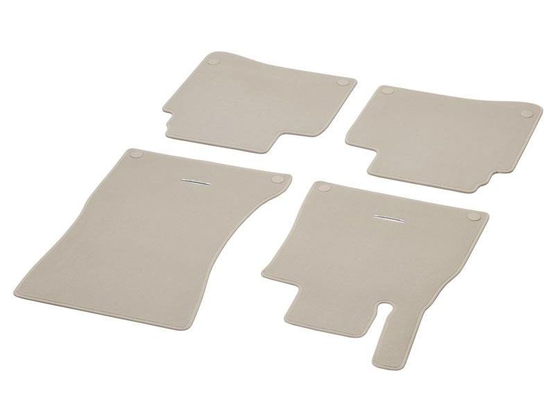 Jeu de tapis Mercedes Classe S W222 - Beige - velours - CLASSIC