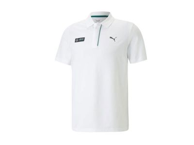 Maillot Polo Blanc Mercedes-AMG F1 pour Homme