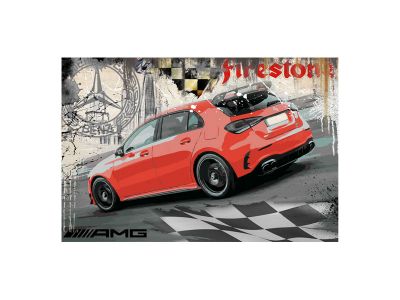 Tableau édition limitée AMG Verte Mercedes-Benz x Doll’Art