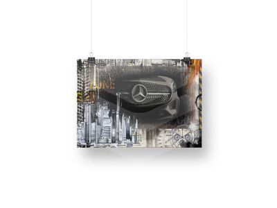 Tableau édition limitée GTR Red Mercedes-Benz x Doll’Art