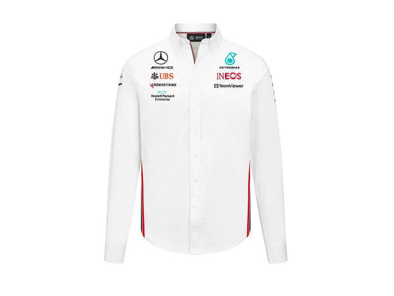 Chemise Blanche Team écurie Mercedes-AMG PETRONAS F1 Saison 2023