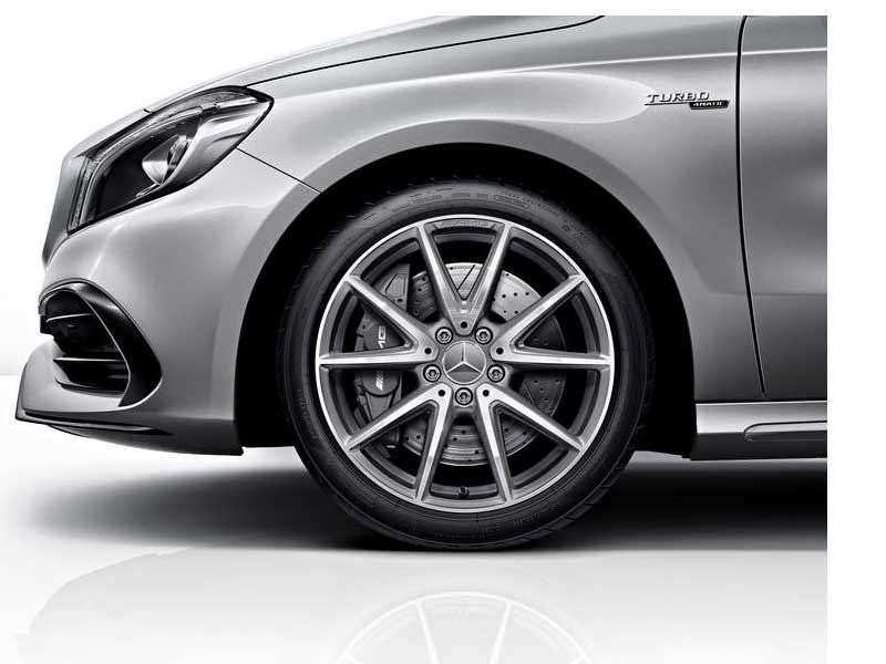 Jante AMG Mercedes Classe A W117 -W176  18 pouces - gris titane - 10 branches