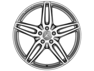 Jante AMG Mercedes CLA W117 18 pouces - gris titane - 5 doubles branches