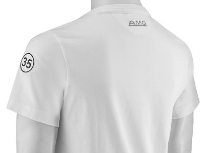 T-shirt AMG blanc avec logo vintage 