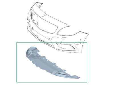 Cache Moteur de pare-chocs en bas Classe B W246 Mercedes-Benz