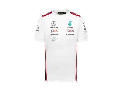 Tshirt Maillot équipe écurie Blanc Mercedes-AMG F1 pour Homme