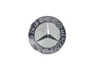Étoile Insigne Emblème de capot - Bleu - sigle Laurier Classe C W205  Mercedes-Benz