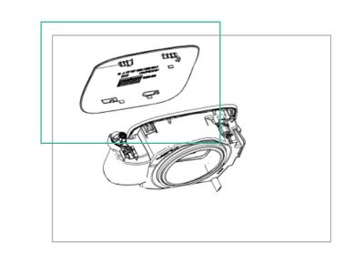 Coque trappe prise électrique Classe A W177 Mercedes-Benz