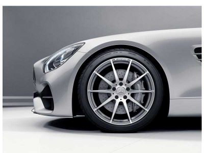 Jante AMG Mercedes GT W190 - Essieu avant - 19 pouces  - Coloris Gris titane - 10 branches