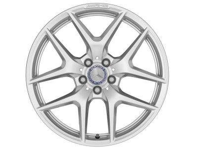 Jante AMG Mercedes GT W190 - Essieu arrière - 19 pouces  - Coloris Argent - 5 doubles branches