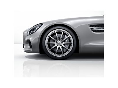 Jante AMG Mercedes GT W190 - Essieu arrière- 19 pouces  - Coloris Argent Vanadium - 10 branches