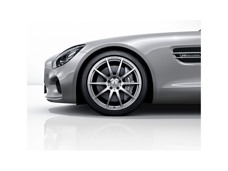 Jante AMG Mercedes GT W190 - Essieu arrière- 19 pouces  - Coloris Argent Vanadium - 10 branches