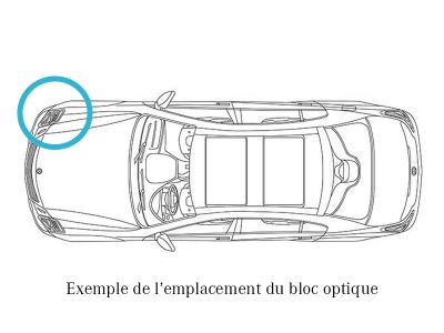 Phare Bloc Optique Avant Droite Classe C 204 Mercedes-Benz