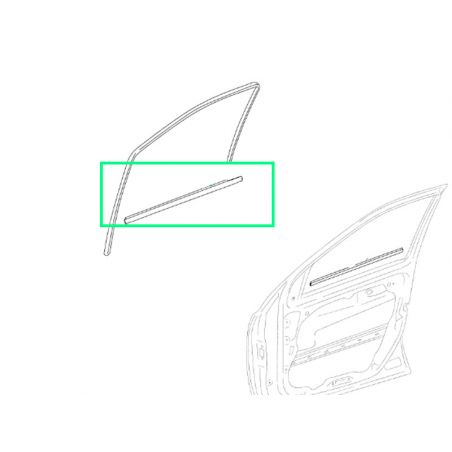 Garnitures Baguettes De Vitre Inox Pour Mercedes ML W164 2005-2011 - Lot De 4 Pièces, Adhésif