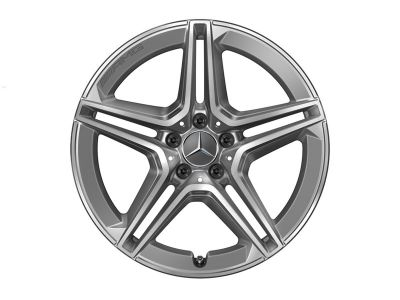 Jante AMG GLA W247 - 7,5 J x 19 pouces ET 53 - gris tantale, Finition brillante