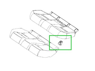 Cache ISOFIX siège banquette arrière Mercedes-Benz