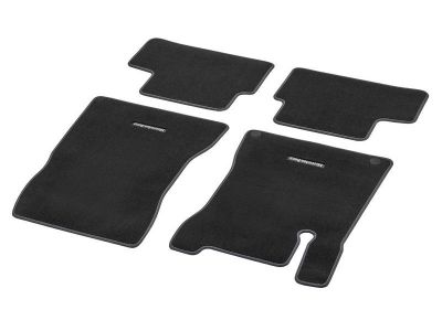 Jeu 4 Tapis en velours GLA SUV W247 - Surpiqûre dans le ton bleu océan