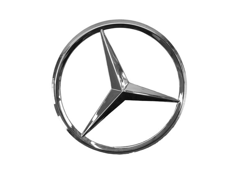 1×Insigne Étoile logo emblème arrière coffre argent pour Mercedes