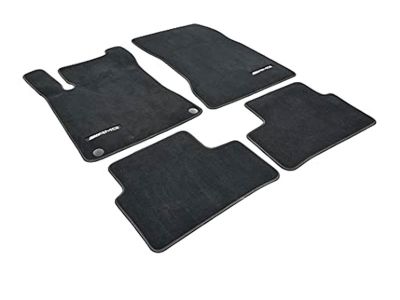 Jeu 4 Tapis en Velours AMG Noir Classe A W177 Mercedes-Benz