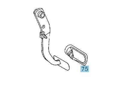 Pédales Sport en acier inoxydable - boîte automatique - Mercedes-Benz