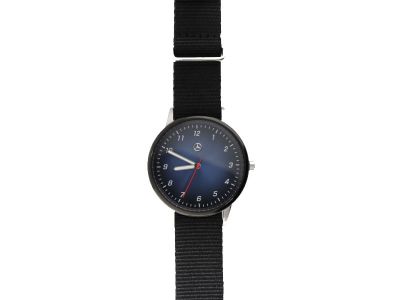 Montre homme noir et bleu / Acier inoxydable Mercedes-Benz