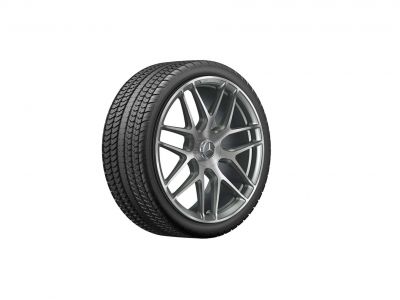 Jante AMG Mercedes 22 pouces GLE W167- Essieu Avant- 10 J x 22 ET 55 branches en Y Finition gris titane