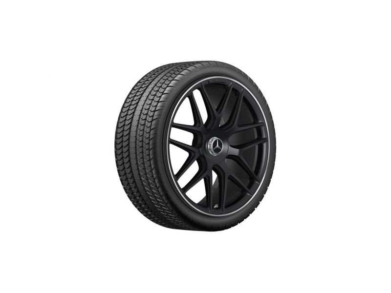 Jante AMG Mercedes 22 pouces GLE W167- Essieu Arrière - 11,5 J x 22 ET 53 branches en Y Finition Noir mat 