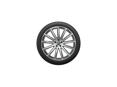 Jante AMG Mercedes 22 pouces GLS W167 - 9,5 J x 22 ET 45  multibranches Finition gris titane