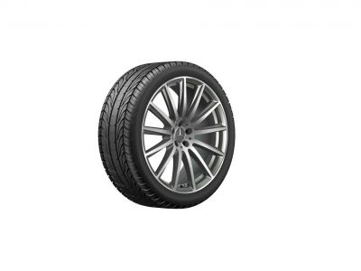 Jante AMG Mercedes 22 pouces GLS W167 - 9,5 J x 22 ET 45  multibranches Finition gris titane