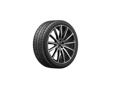 Jante AMG Mercedes 22 pouces GLS W167 - 9,5 J x 22 ET 45  multibranches Finition noir