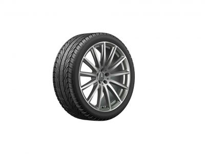 Jante AMG Mercedes 22 pouces GLS W167 - 11,5 J x 22 ET 47  multibranches Finition naturel brillant 