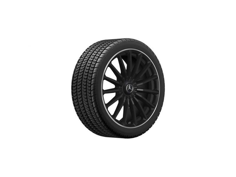 Jante AMG Mercedes 22 pouces GLS W167 - Essieu Avant - 10 J x 22 ET 45 - multibranches Finition noir mat 