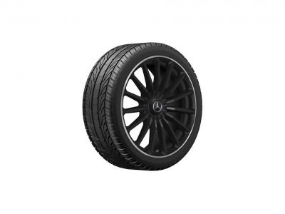 Jante AMG Mercedes 22 pouces GLS W167 - Essieu Avant - 10 J x 22 ET 45 - multibranches Finition noir mat 