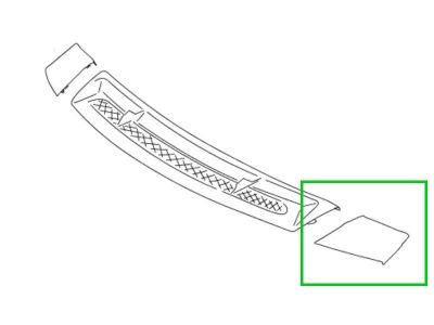 Cache Gauche Conducteur Grille d'admission d'air Classe A W169 Mercedes-Benz