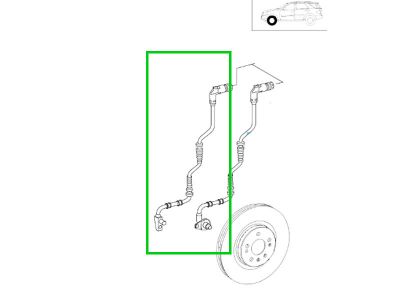 Capteur de Régime ABS Avant Droit GL W164 Mercedes-Benz