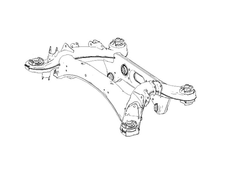 Berceau d'essieu arrière GLC W253 Mercedes-Benz